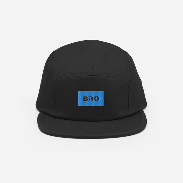 5 Panel Cap - BLACK - BRO (blue)