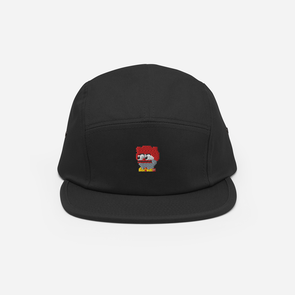 5 Panel Cap - Black - Clownpepe