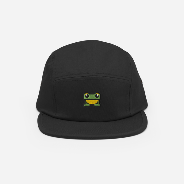 5 Panel Cap - Black - FrogFolio