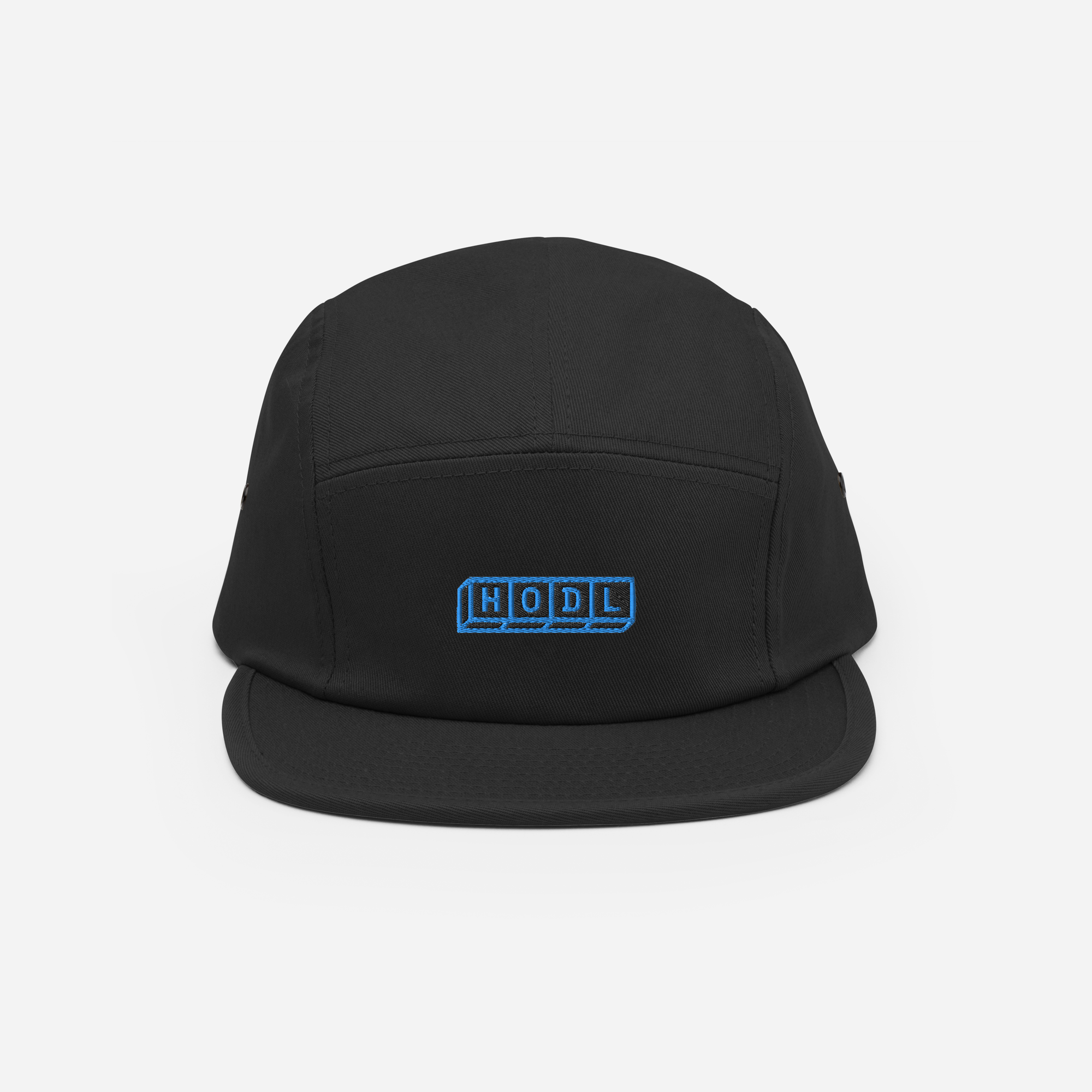 5 Panel Cap - Black - HODL