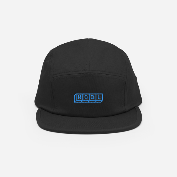 5 Panel Cap - Black - HODL