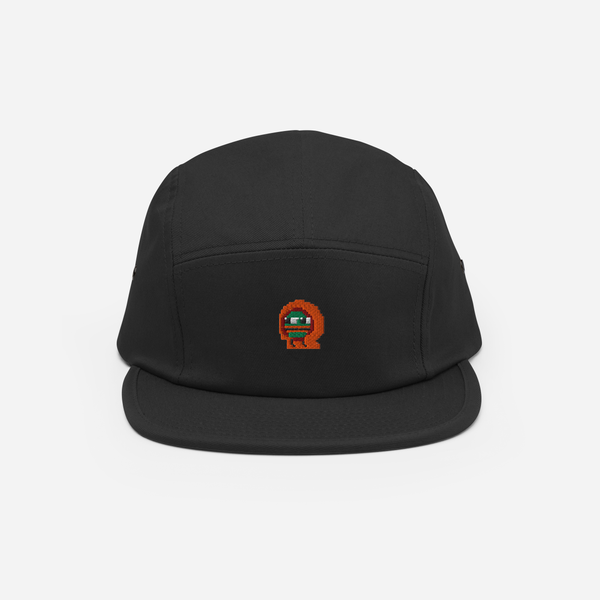 5 Panel Cap - Black - Kylepepe