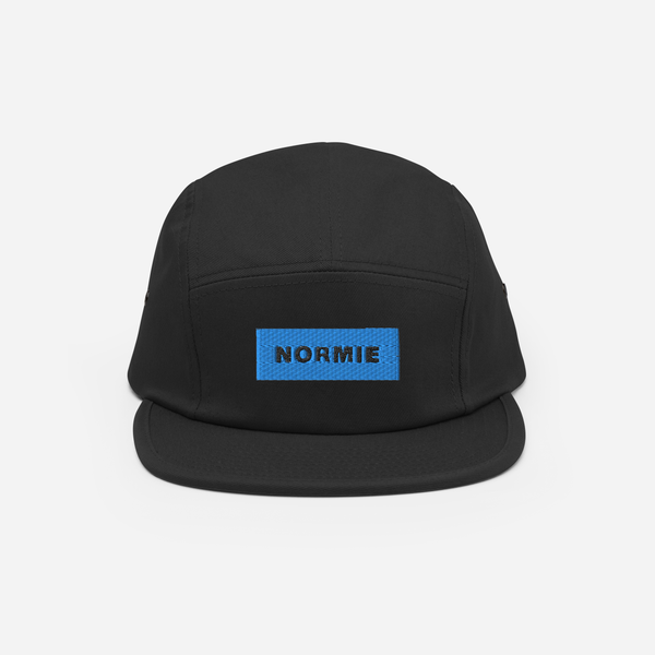 5 Panel Cap - Black - NORMIE (blue)