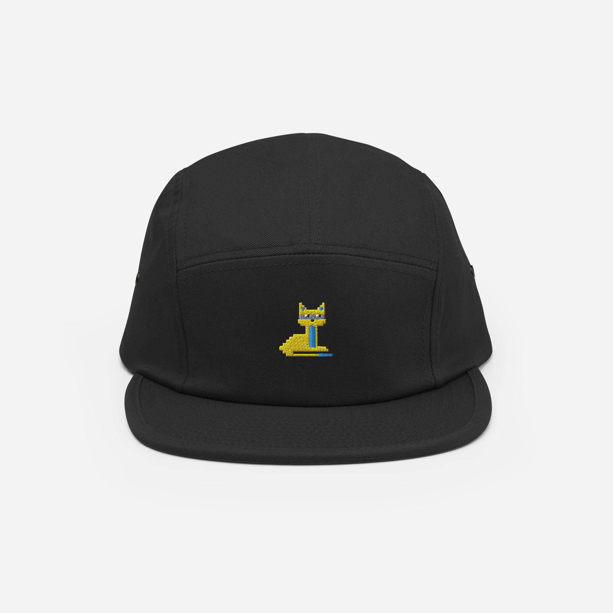 5 Panel Cap - Black - NodeCat