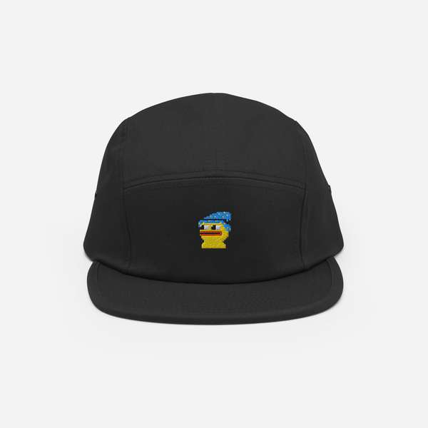 5 Panel Cap - Black - Pepewizard