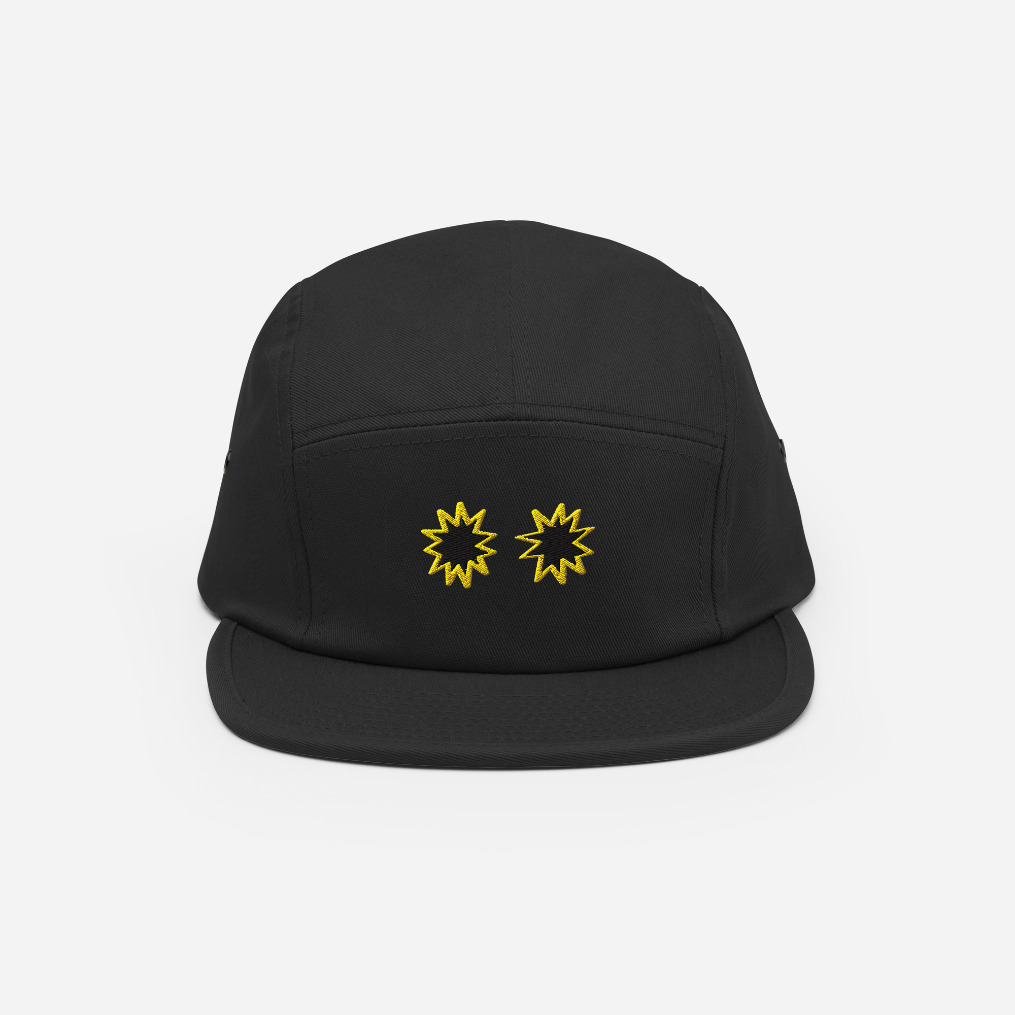 5 Panel Cap - Black - StarsEyes