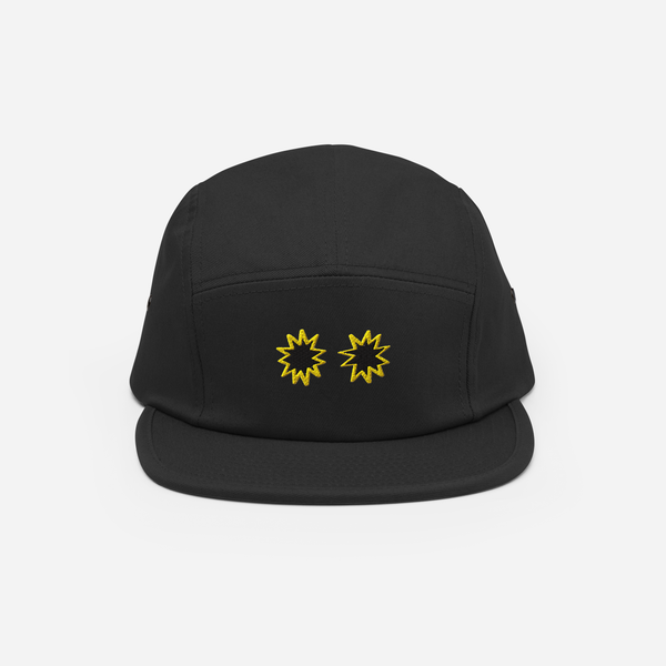 5 Panel Cap - Black - StarsEyes