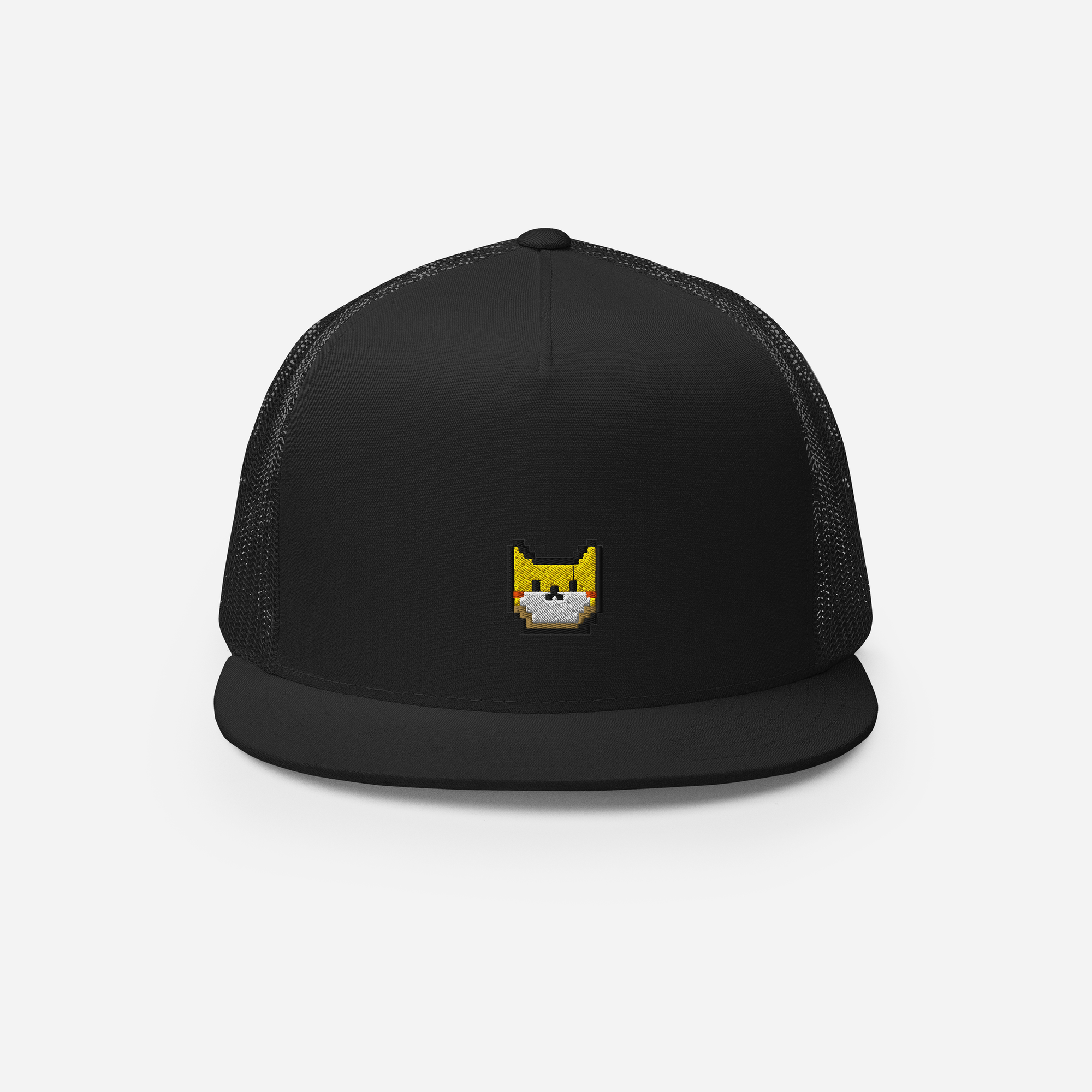 5 Panel Trucker Cap - Black - Catoshi