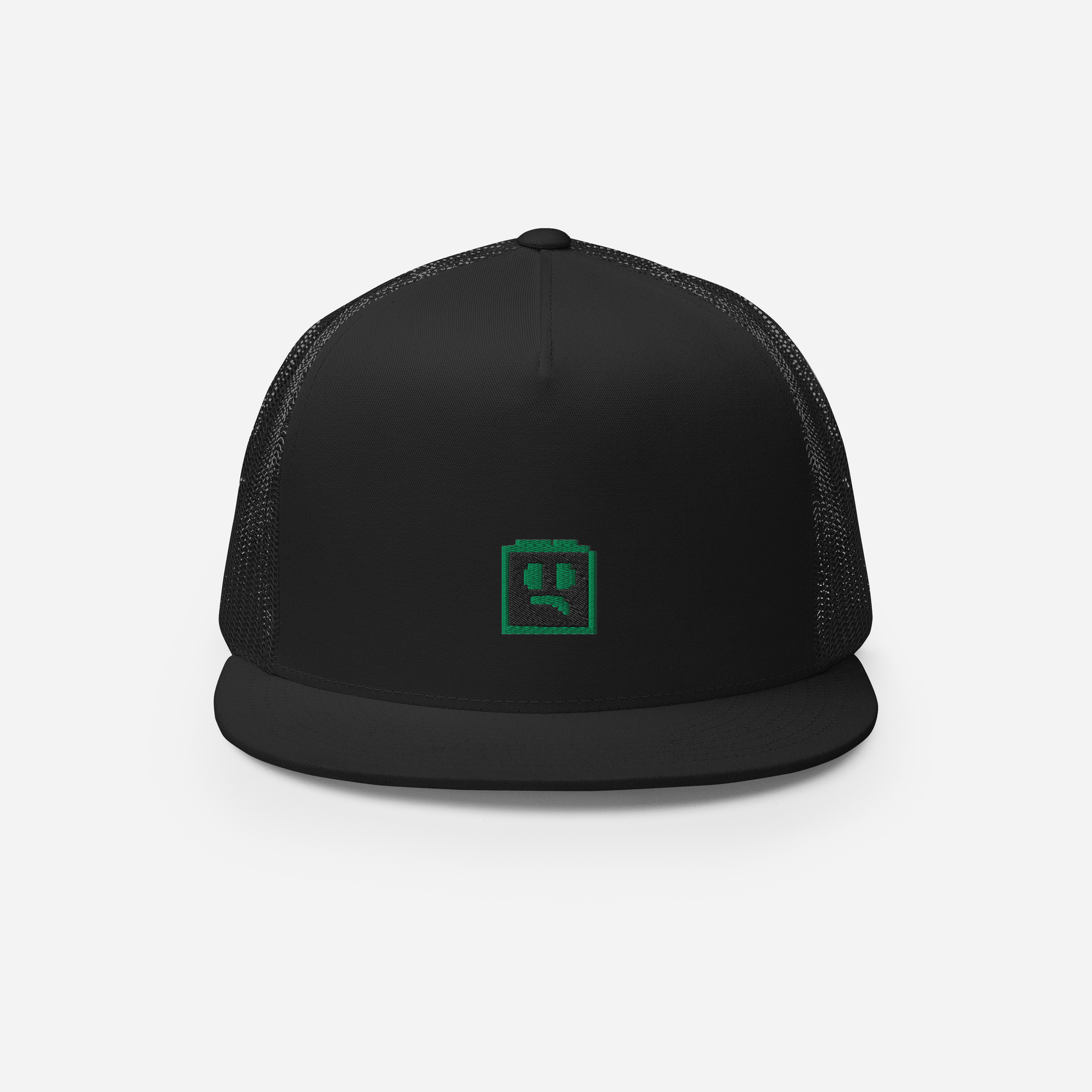 5 Panel Trucker Cap - Black - FOMO