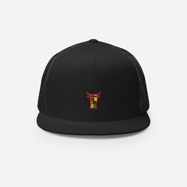 5 Panel Trucker Cap - Black - LFG
