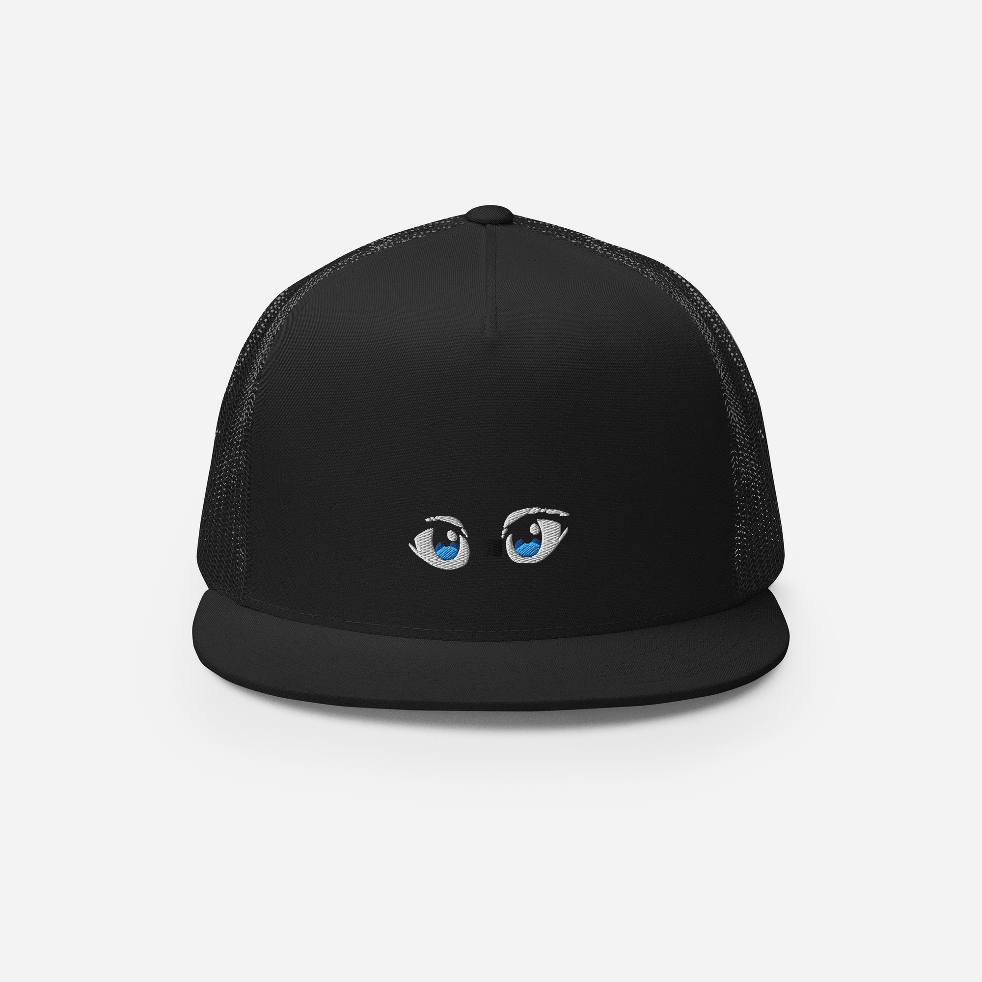 5 Panel Trucker Cap - Black - Manga