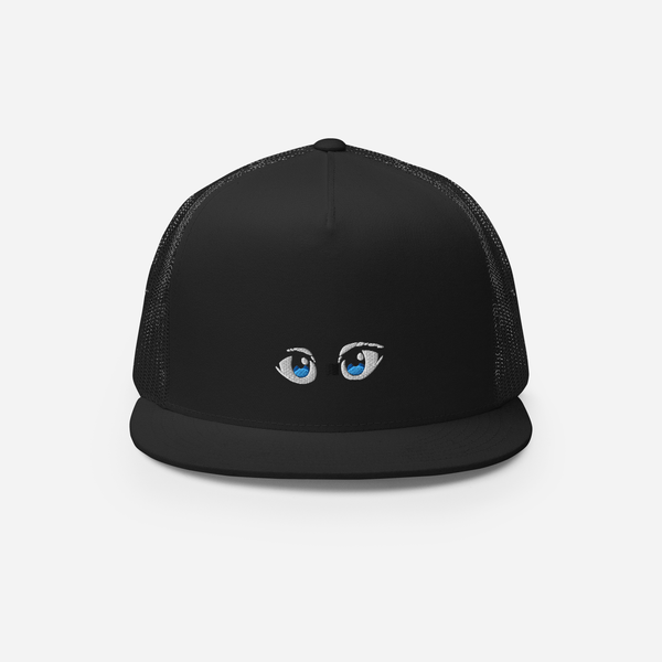 5 Panel Trucker Cap - Black - Manga