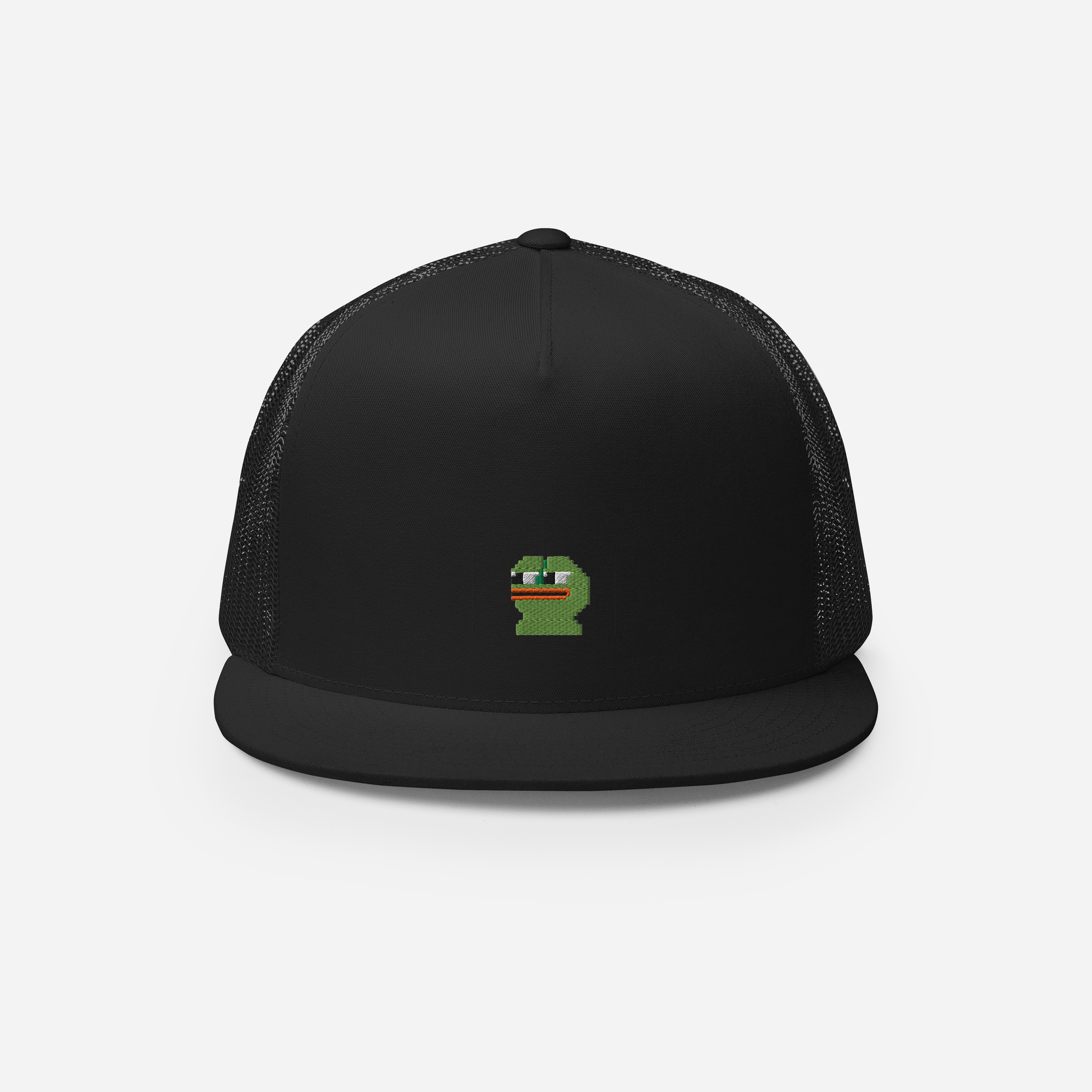 5 Panel Trucker Cap - Black - Pepe