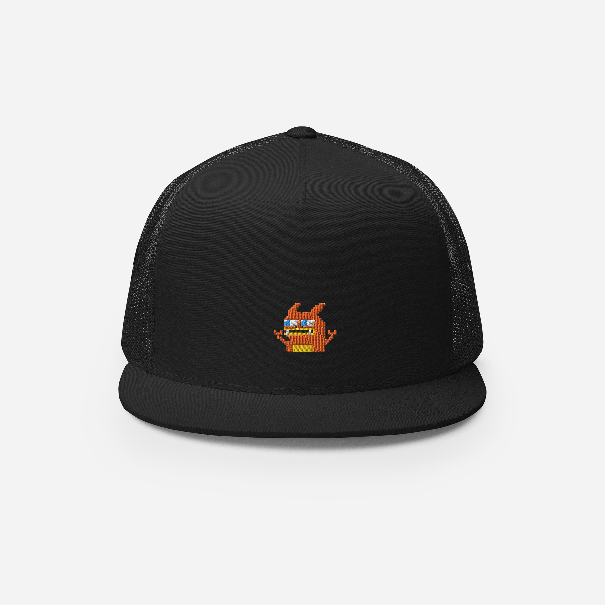 5 Panel Trucker Cap - Black - Pepezard