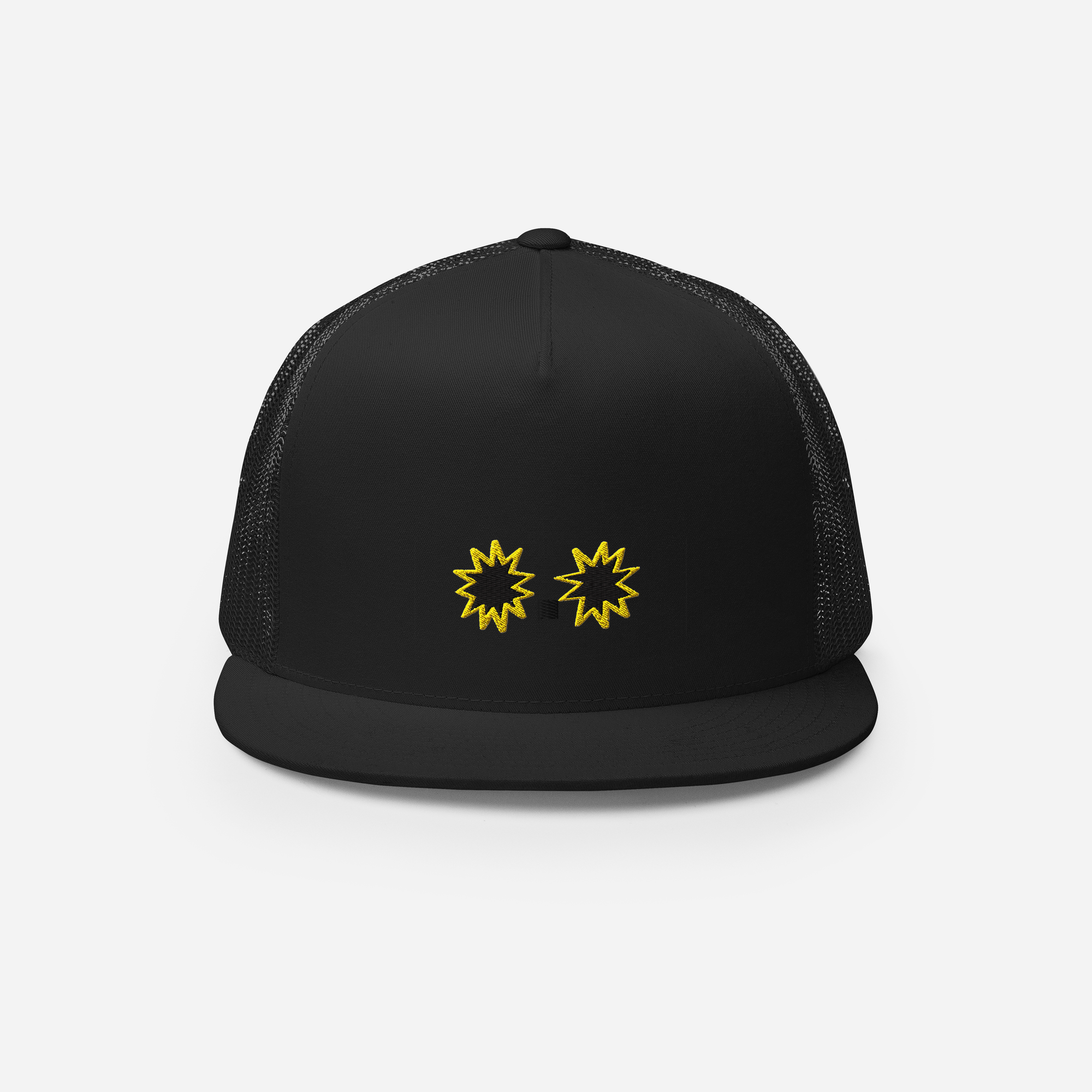 5 Panel Trucker Cap - Black - StarsEyes
