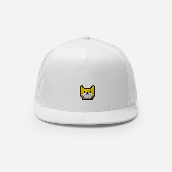 5 Panel Trucker Cap - White - Catoshi