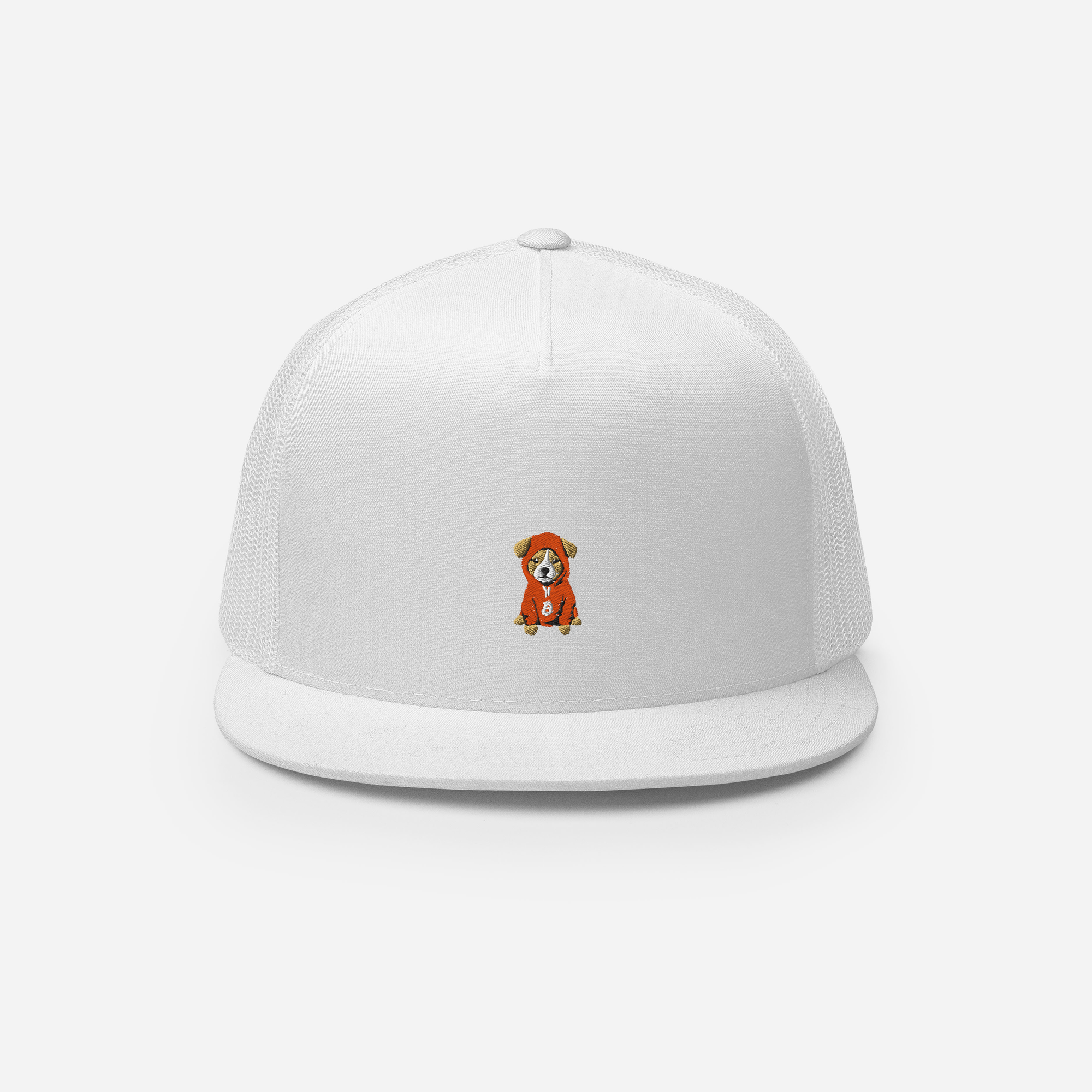 5 Panel Trucker Cap - White - $DOG