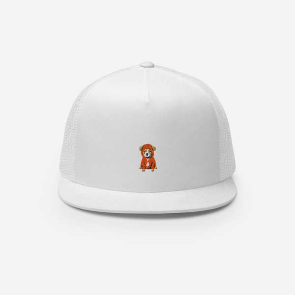 5 Panel Trucker Cap - White - $DOG