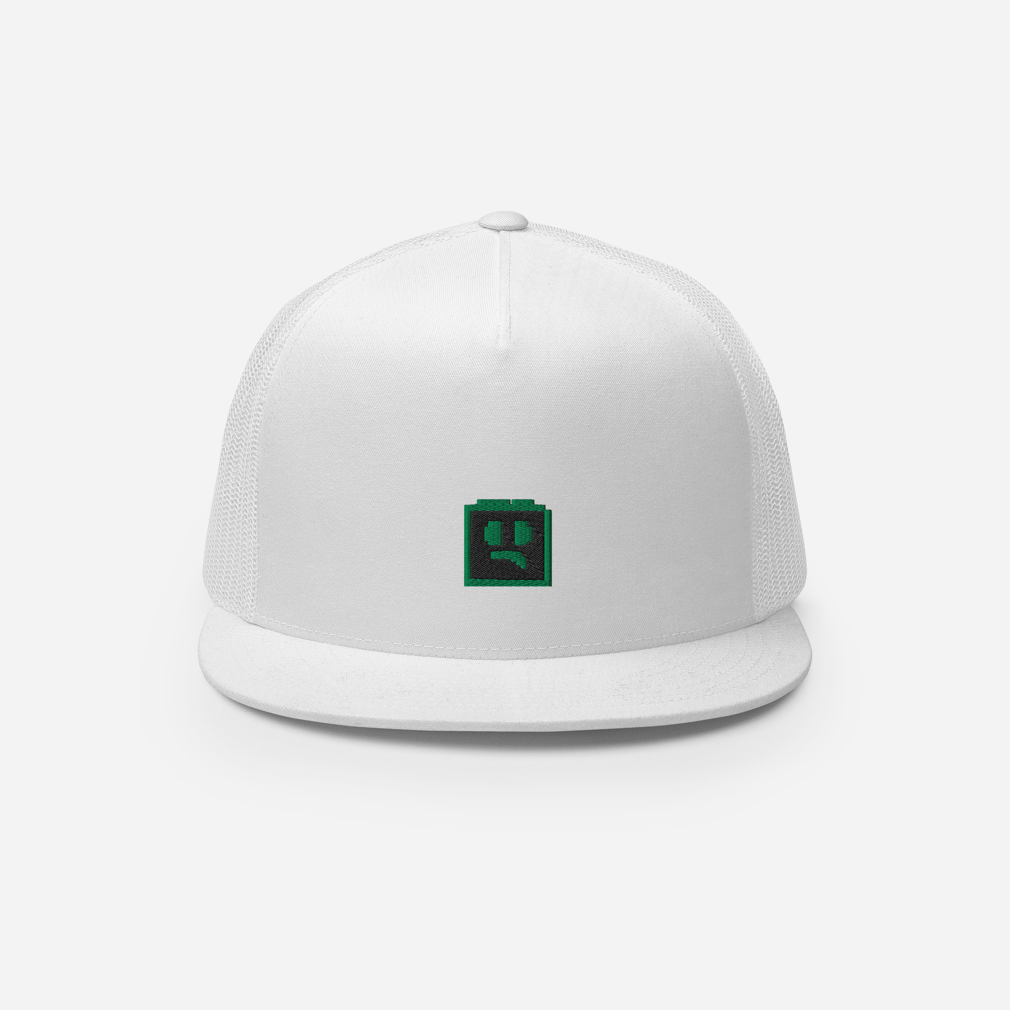 5 Panel Trucker Cap - White - FOMO