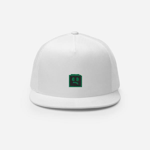 5 Panel Trucker Cap - White - FOMO