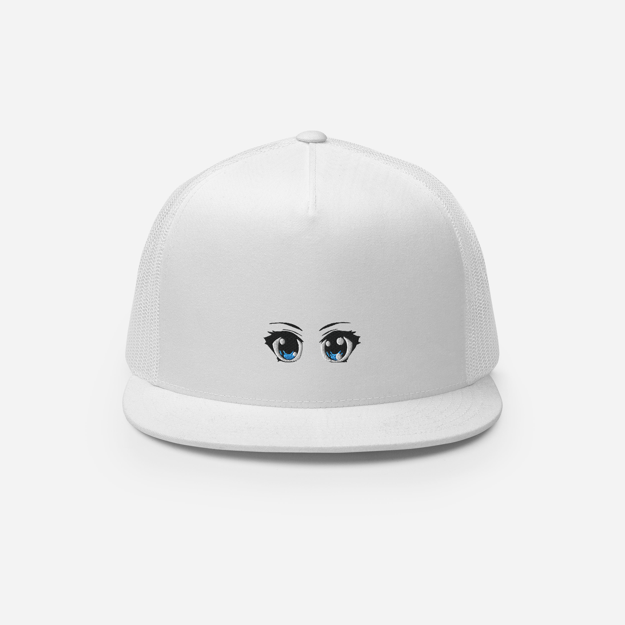 5 Panel Trucker Cap - White - Manga