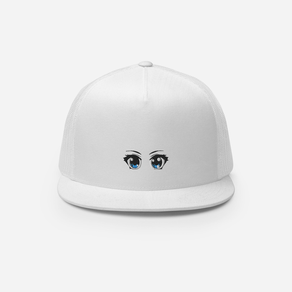 5 Panel Trucker Cap - White - Manga