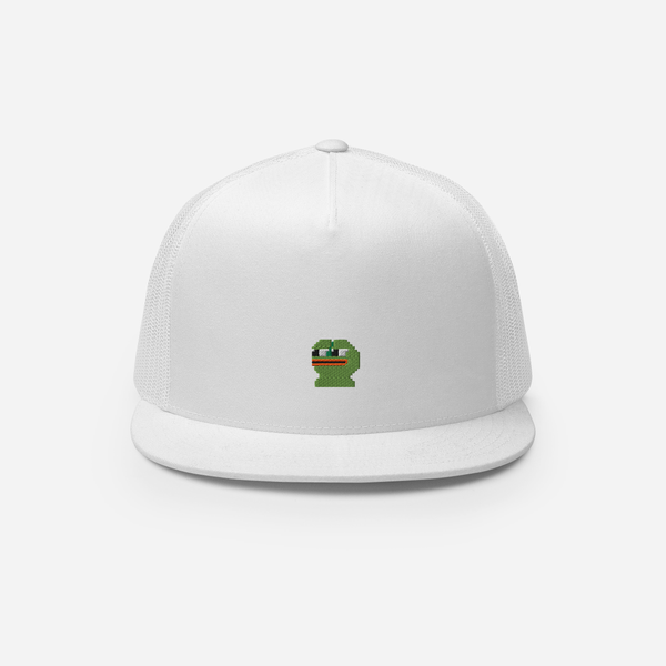 5 Panel Trucker Cap - White - Pepe