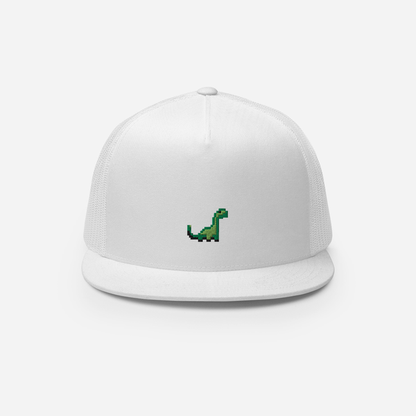 5 Panel Trucker Cap - White - RexRally