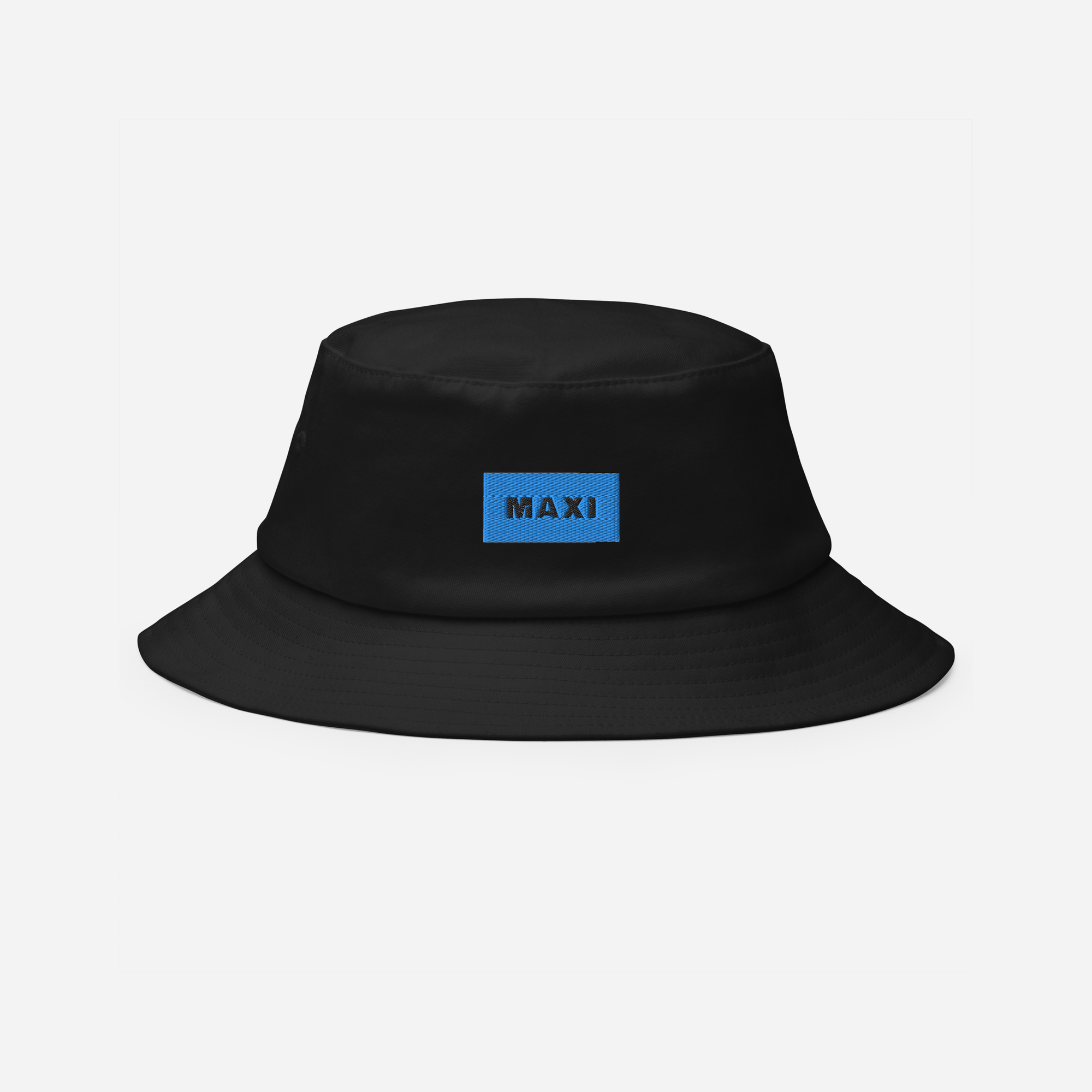 Bucket Hat - Black - MAXI (blue)