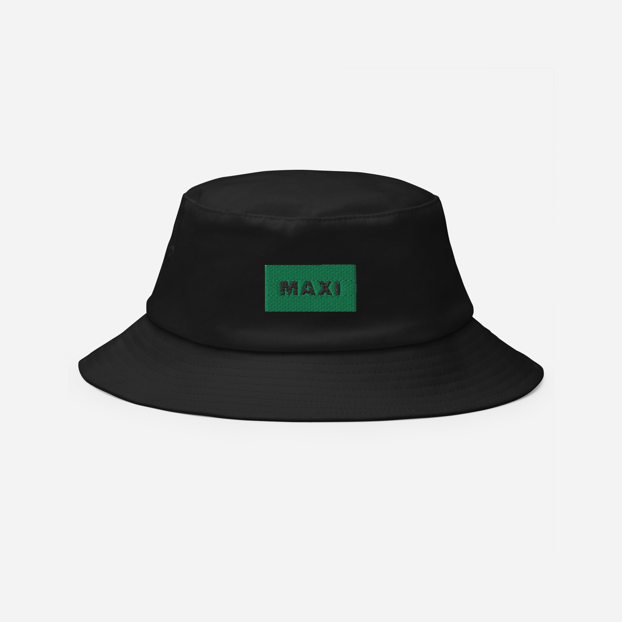 Bucket Hat - Black - MAXI (green)