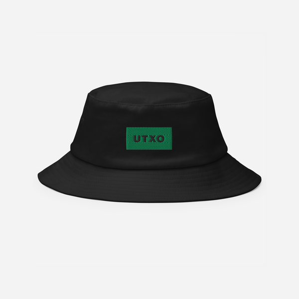 Bucket Hat - Black - UTXO (green)