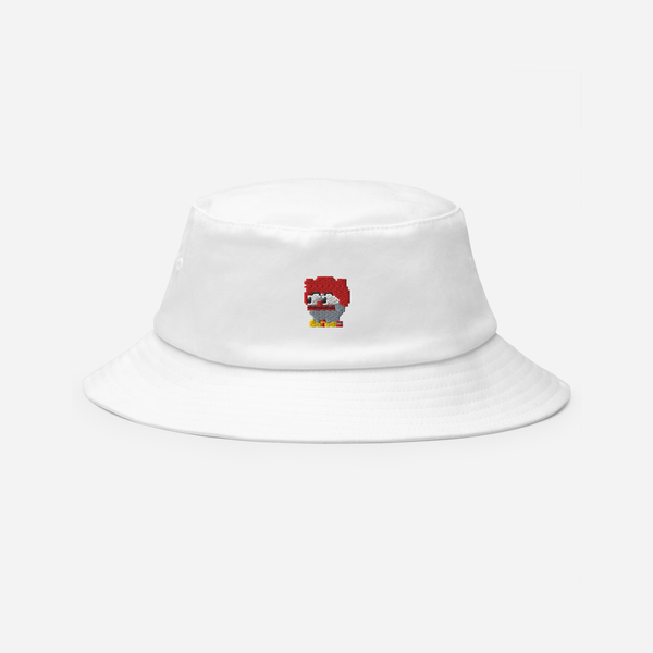 Bucket Hat - White - Clownpepe