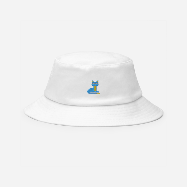 Bucket Hat - White - NodeCat