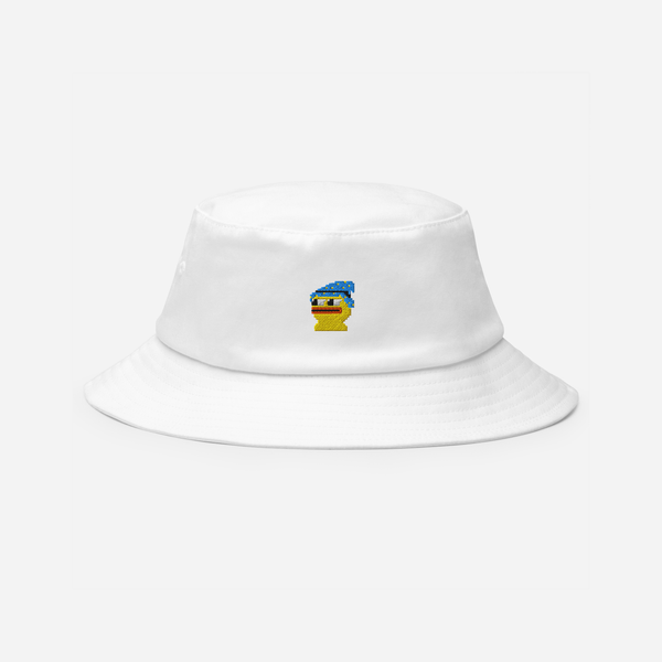 Bucket Hat - White - Pepewizard