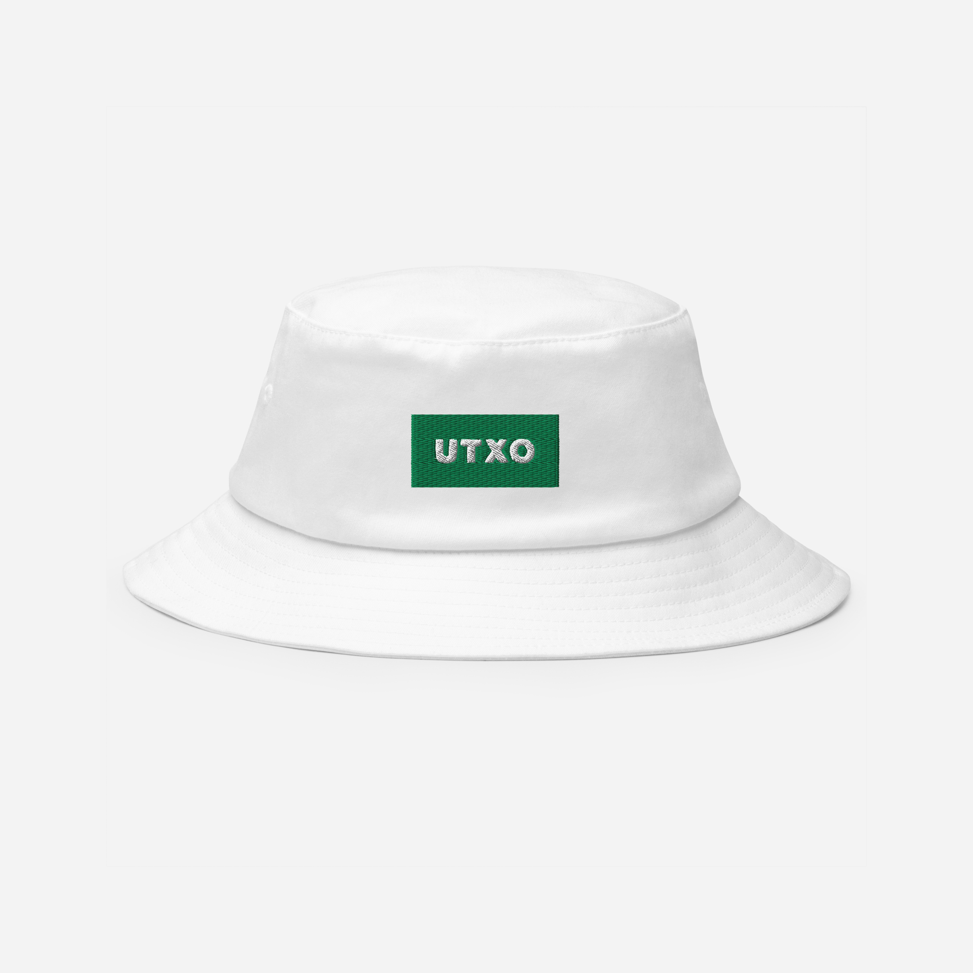 Bucket Hat - White - UTXO (green)
