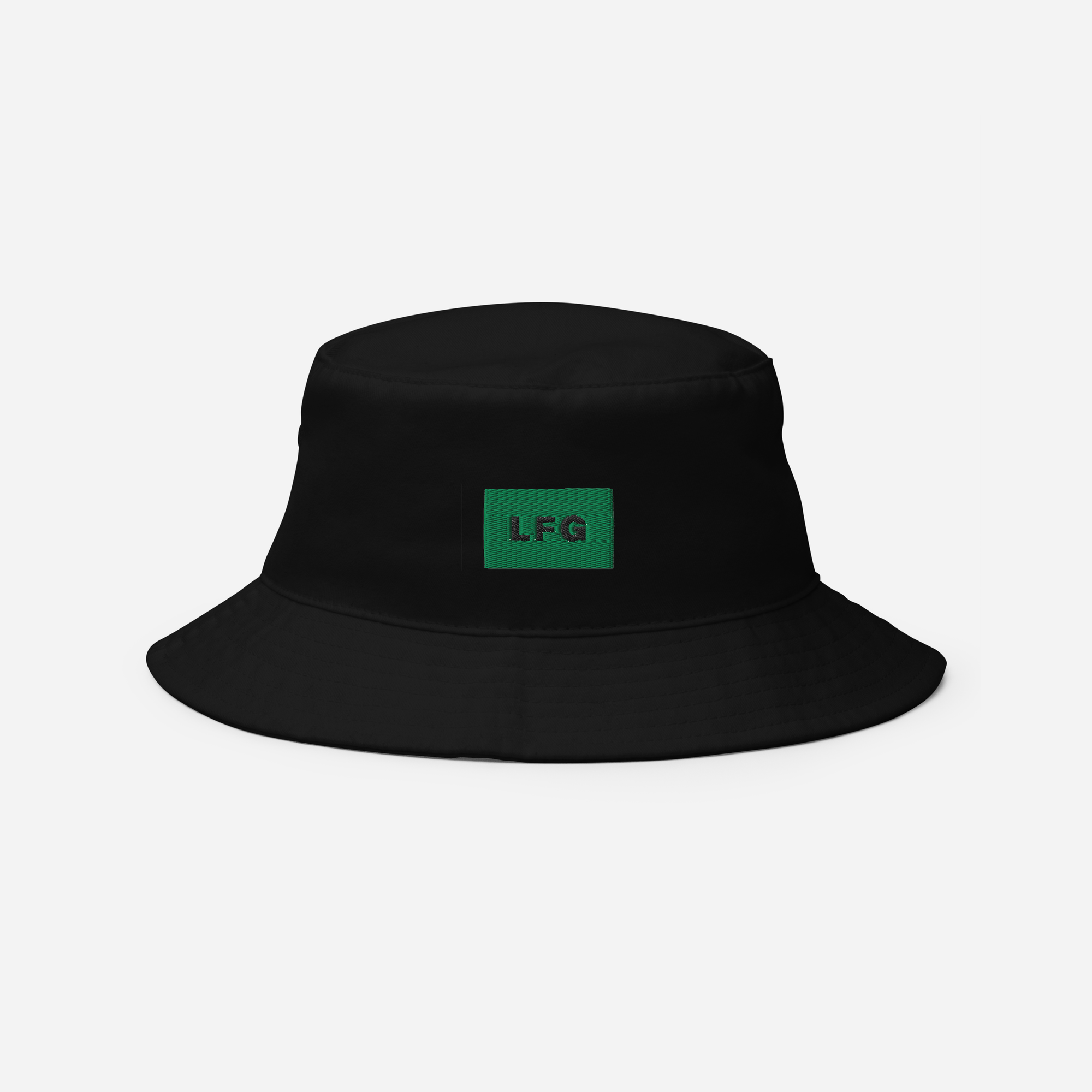 Bucket Hat Soft - Black - LFG (green)