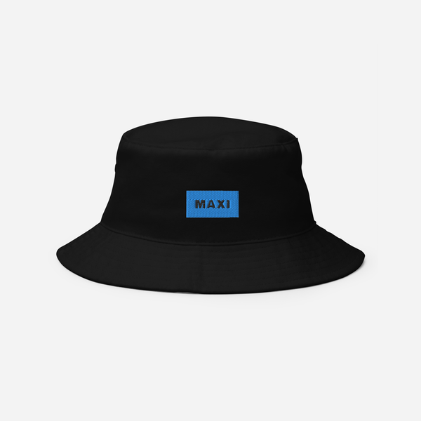 Bucket Hat Soft - Black - MAXI (blue)