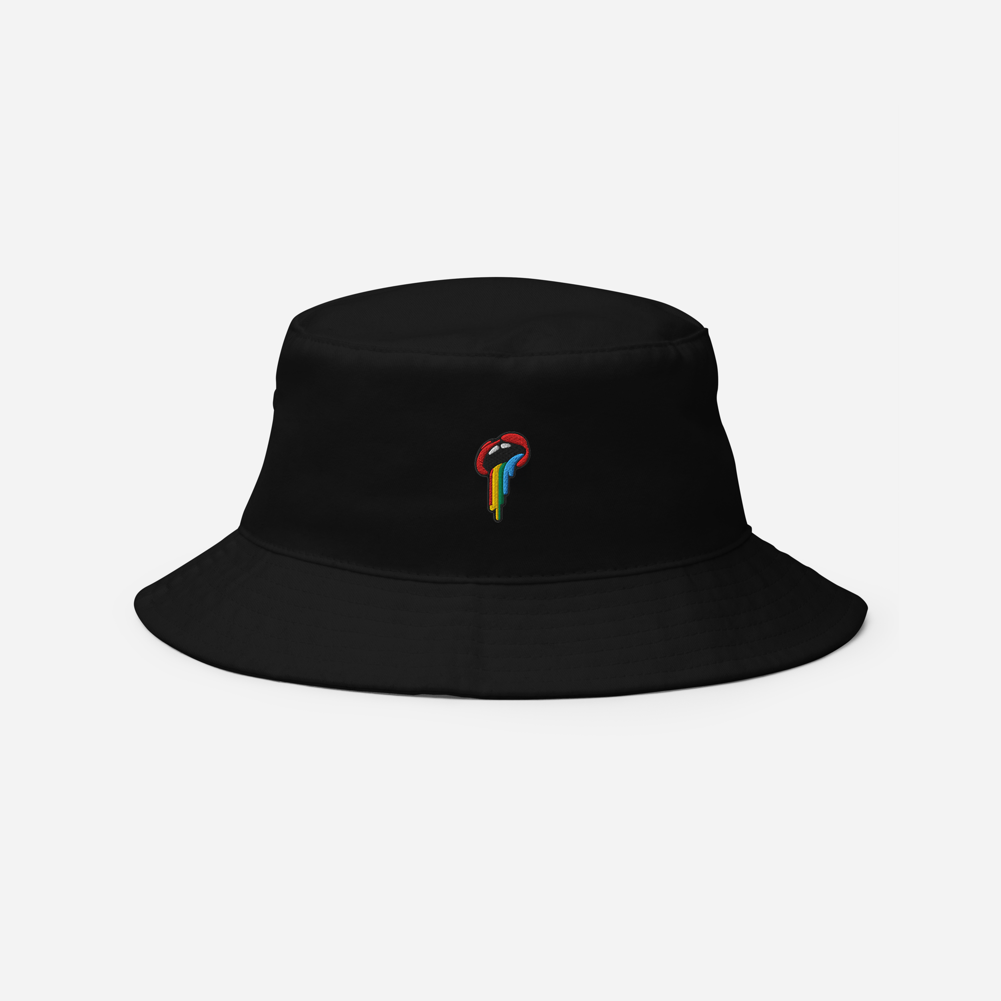 Bucket Hat Soft - Black - Rainbow
