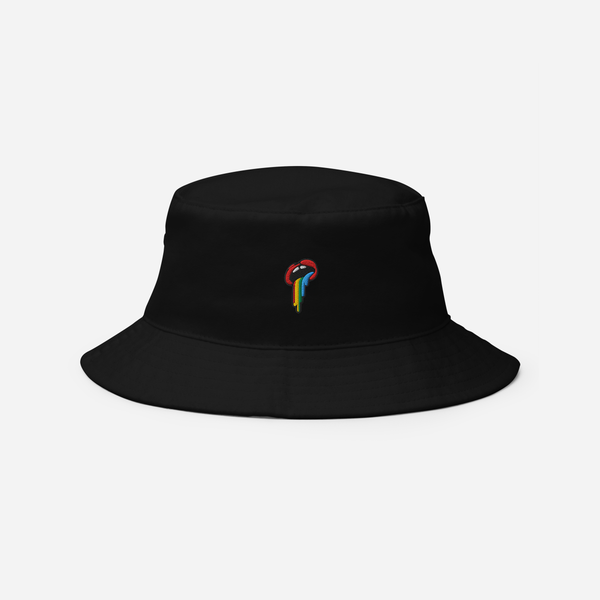 Bucket Hat Soft - Black - Rainbow