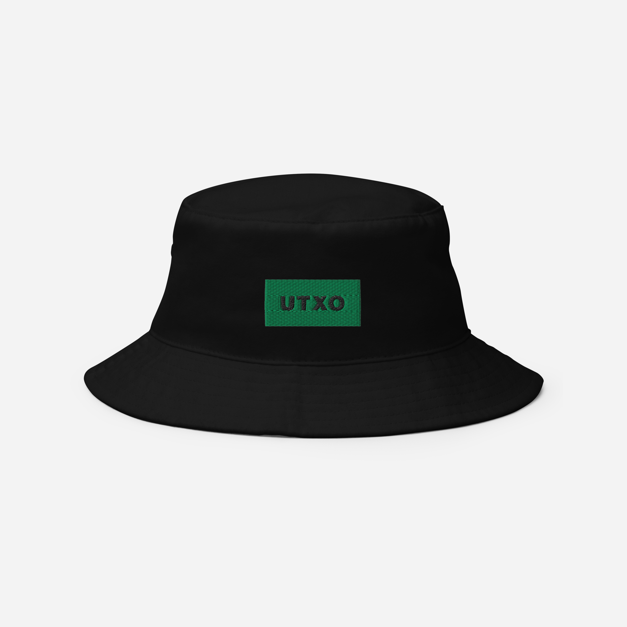 Bucket Hat Soft - Black - UTXO (green)
