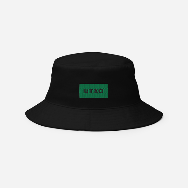 Bucket Hat Soft - Black - UTXO (green)