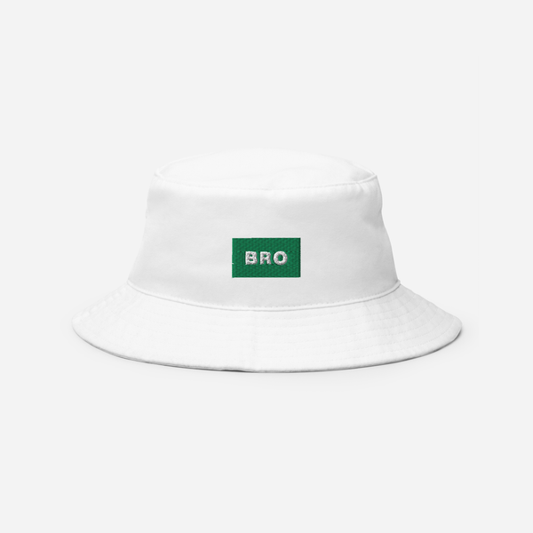 Bucket Hat Soft - White - BRO (green)