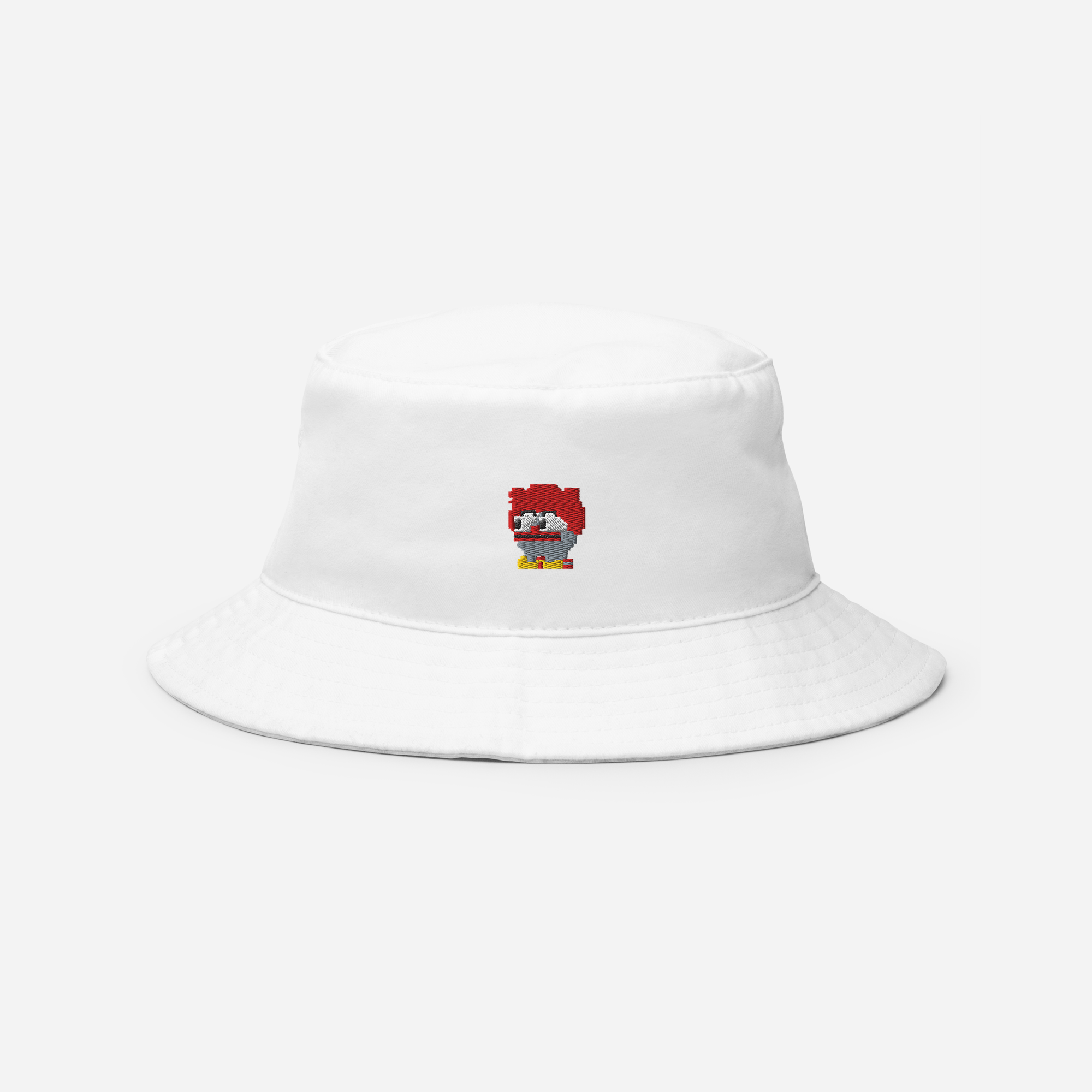 Bucket Hat Soft - White - Clownpepe