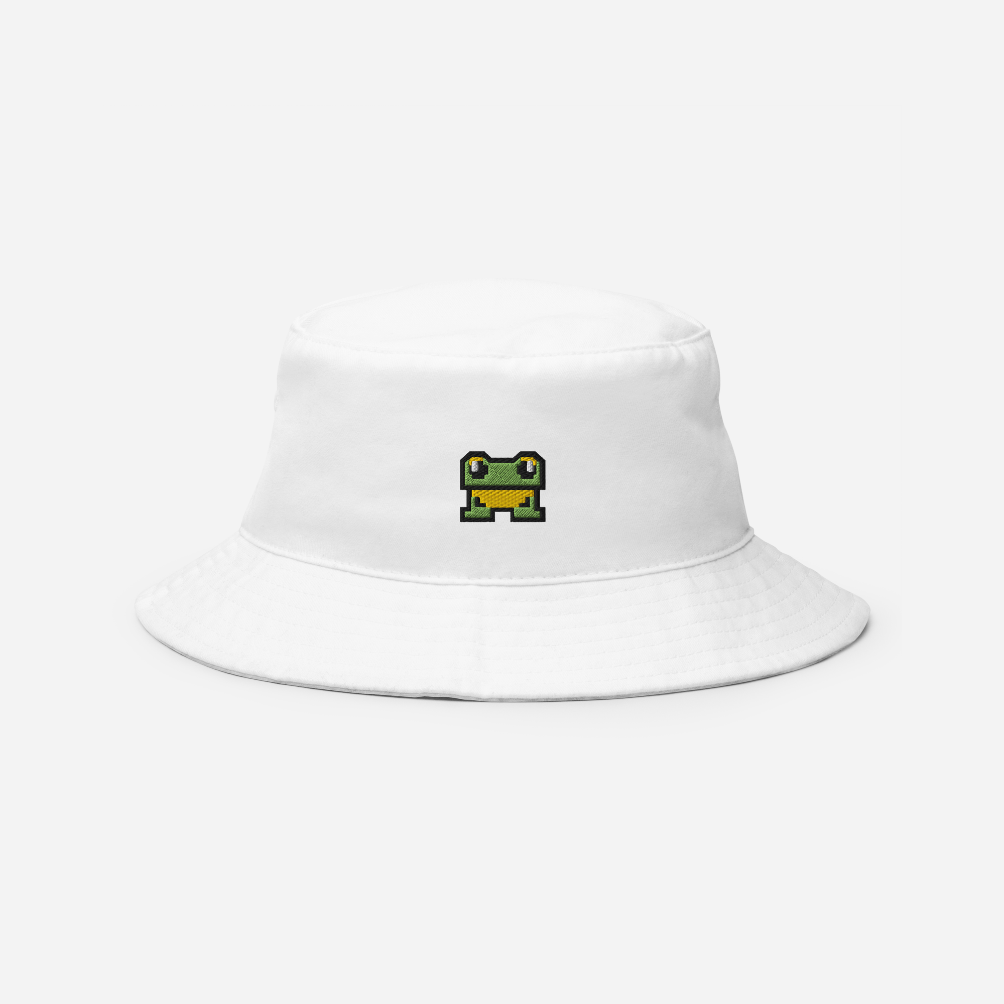 Bucket Hat Soft - White - FrogFolio