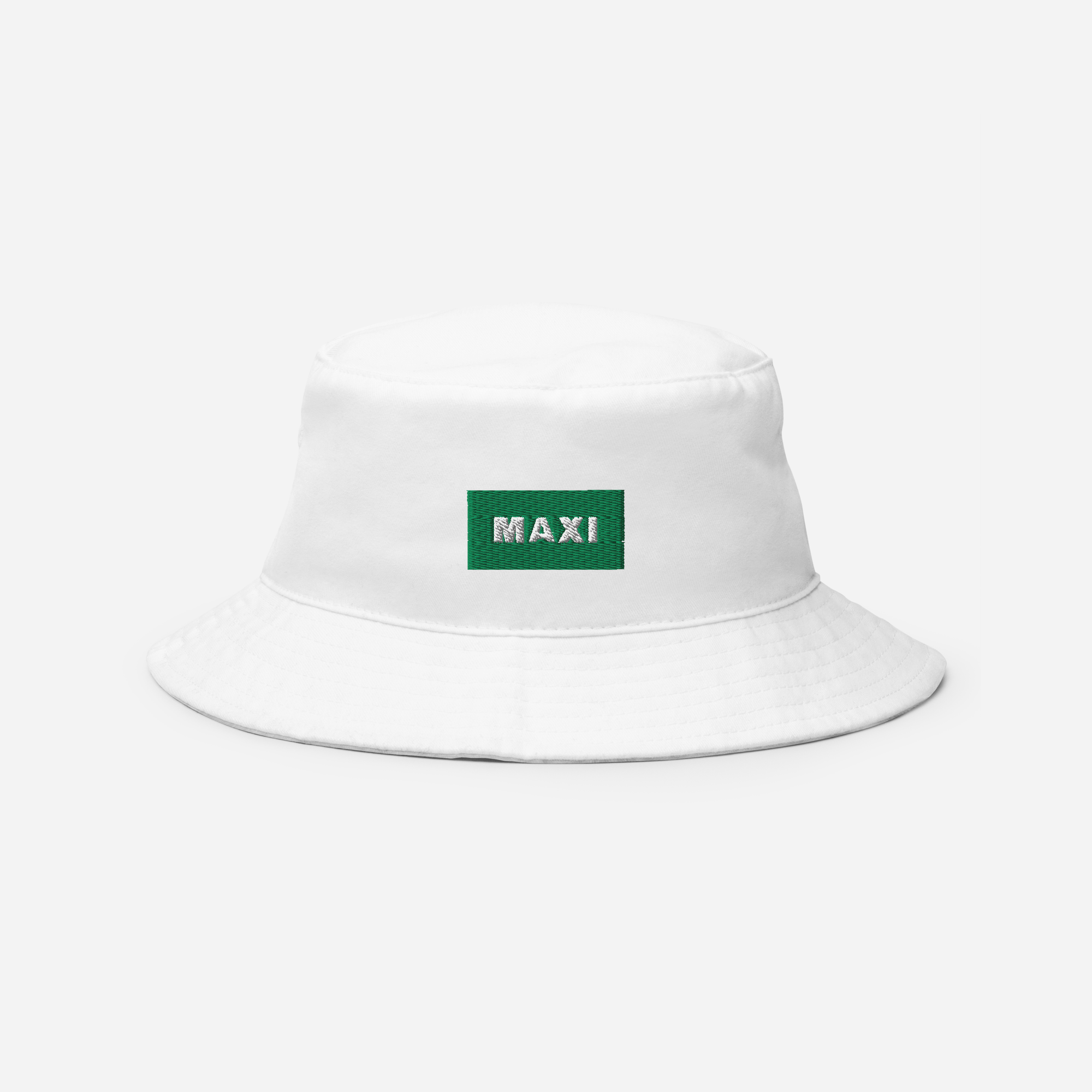 Bucket Hat Soft - White - MAXI (green)
