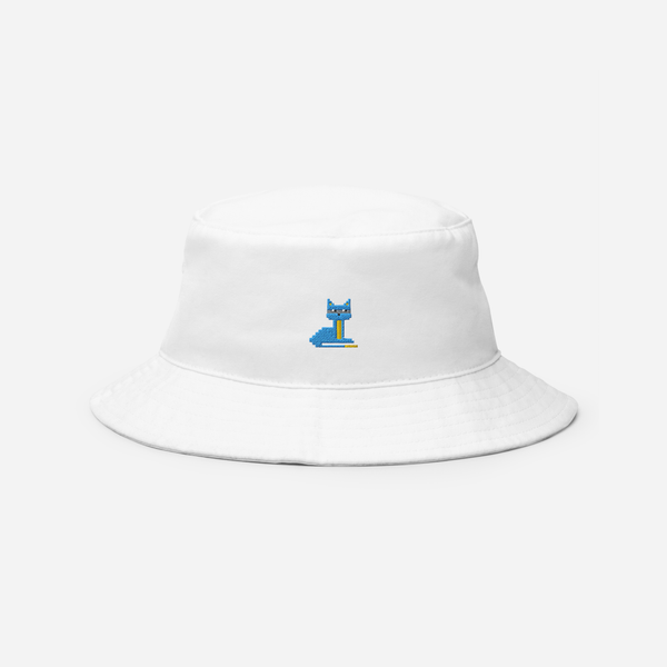 Bucket Hat Soft - White - NodeCat