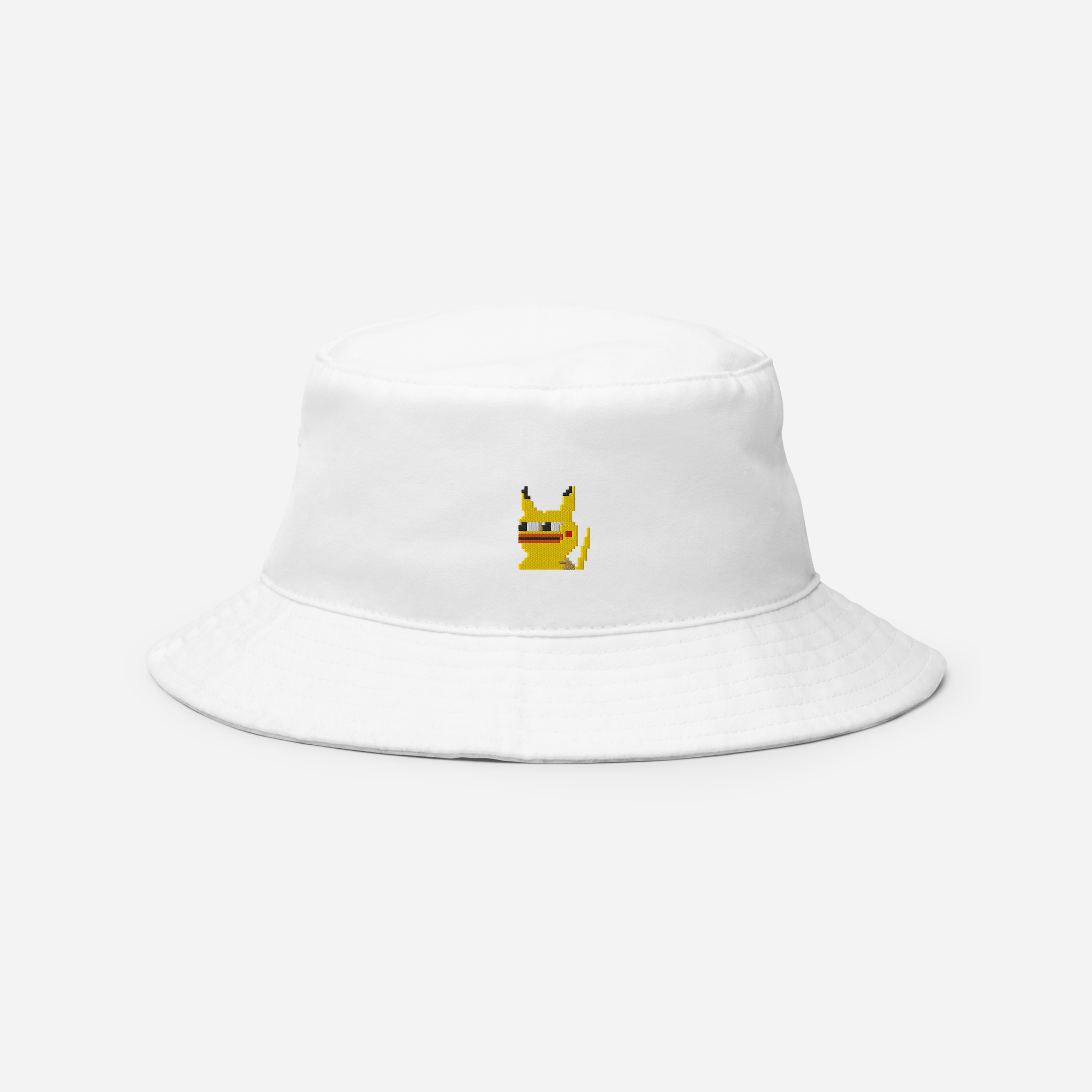 Bucket Hat Soft - White - Pepekachu