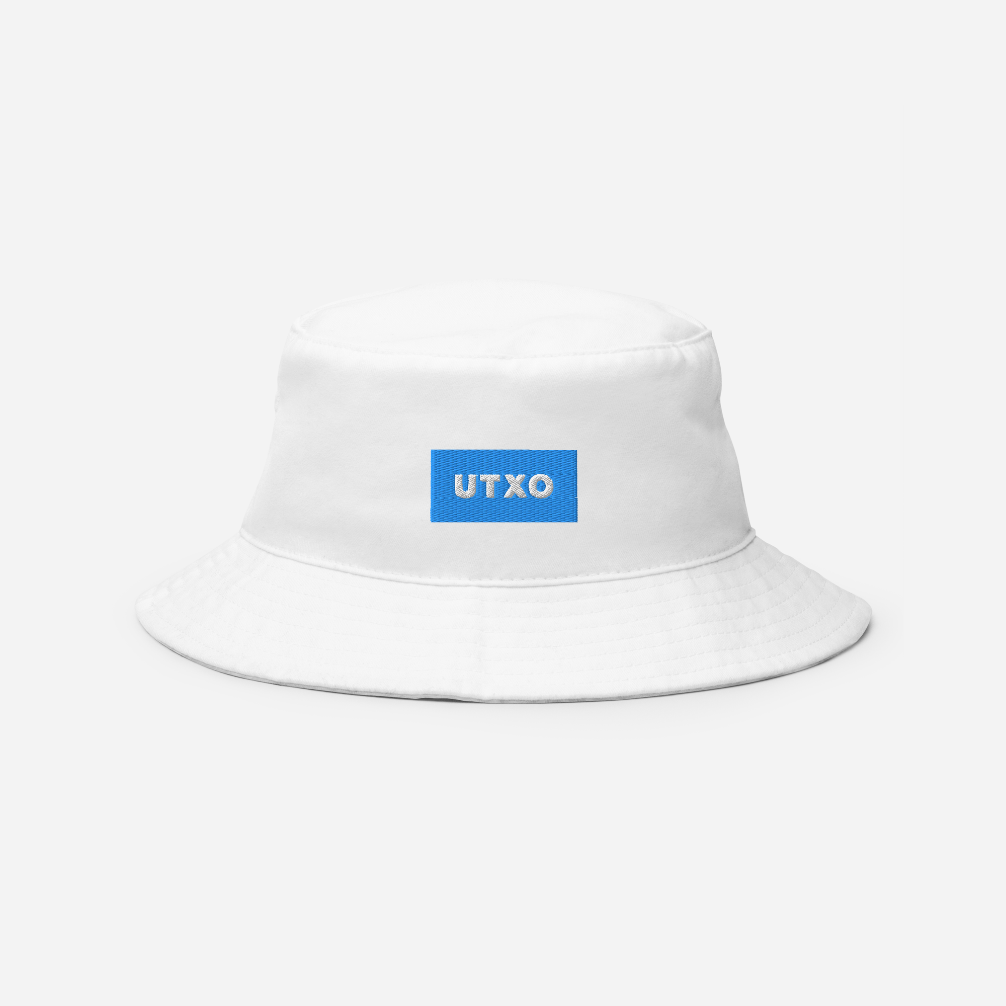 Bucket Hat Soft - White - UTXO (blue)