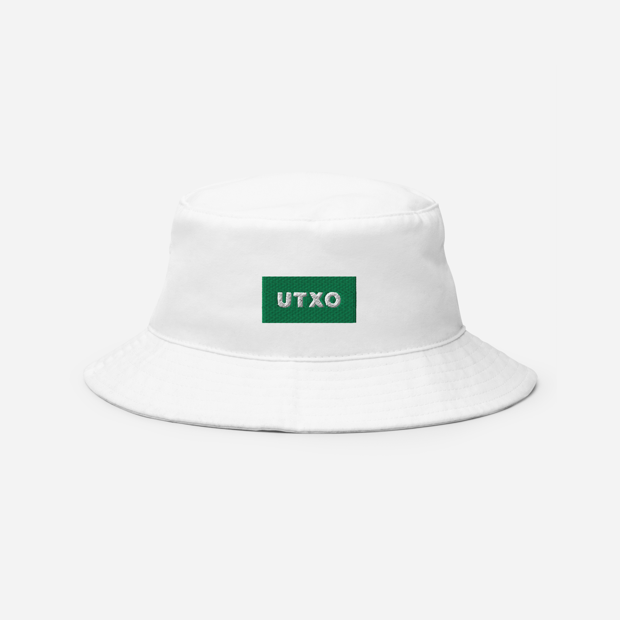 Bucket Hat Soft - White - UTXO (green)