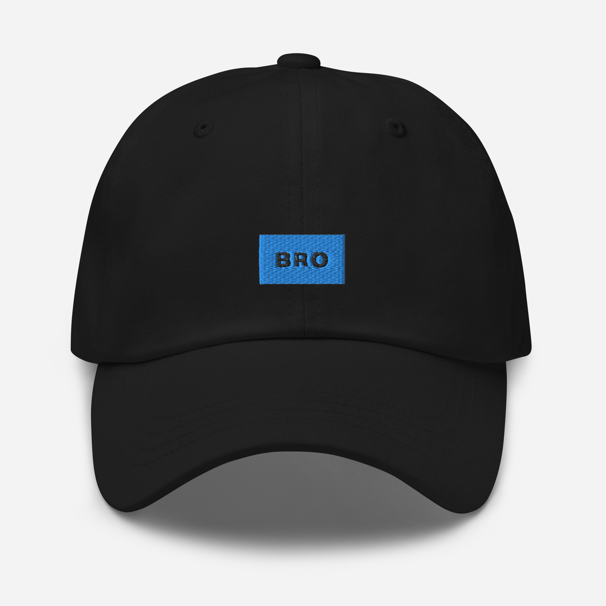 Classic Dad Hat - BLACK - BRO (blue)